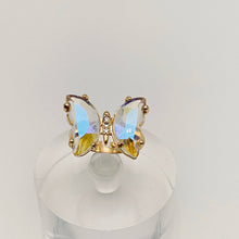 Load image into Gallery viewer, Mio Queena - Gradient Glass Butterfly Ring: 7# Colorful
