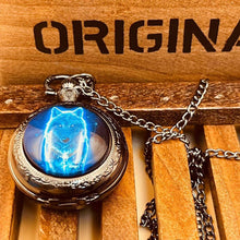 Load image into Gallery viewer, WoodWristCo - Lone Wolf's Timepiece: Pocket Watch of Strength
