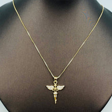 Load image into Gallery viewer, Mio Queena - Golden Angel Cham Pendant Necklace
