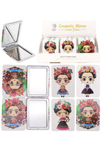 Load image into Gallery viewer, Cap Zone - Frida Kahlo Rectangular Compact Makeup Mirror: ASSORTED / ONE SIZE
