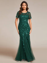 Load image into Gallery viewer, Ever-Pretty - Sequin Shiny Fishtail Tulle Dresses for Party: Silver / 4
