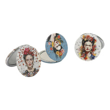 Load image into Gallery viewer, TAPA fashion - Frida Kahlo Glitter Circular Compact Makeup Mirror JM6423-29 (12PC): ASSORTED
