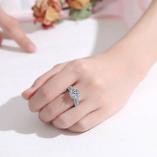 Load image into Gallery viewer, Perimade &amp; Co. LLC - Six-Prong Moissanite Engagement Ring in 925 Sterling Silver: 3.0 ct / 7 US/CA
