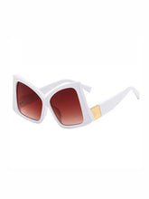 Load image into Gallery viewer, Sheer Trend - Sun-Protection Geometric Sunglasses Accessories: WHITE / One_size

