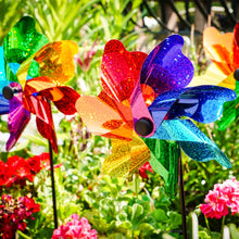 Load image into Gallery viewer, In the Breeze, LLC. - Rainbow Sparkle 8" Pinwheel Spinner - 8 PC
