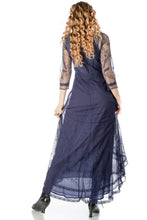 Load image into Gallery viewer, Nataya - Nataya 40163 Downton Abbey Royal Blue Tea Party Gown: S / DarkBlue

