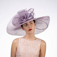 Load image into Gallery viewer, KaKyCo - Rose Veil Trim Off Face Floppy Sinamay Hats | 117145: YELLOW
