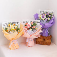 Load image into Gallery viewer, Toy Island - Handmade Crochet Flower Bouquet - 12 Beautiful Asssorment
