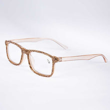 Load image into Gallery viewer, Chic Couture Inc - Handmade Rhinestone Rectangle Reader Glasses G0497 - Gold: Gold / 2
