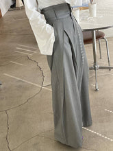 Load image into Gallery viewer, ShieldChic - Wide Leg Pockets Solid Color Zipper Casual Pants Bottoms: BLACK / S

