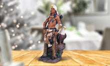Load image into Gallery viewer, MLC HOME - 17"H Indian Warrior Native American Figurine Home Decor Gift
