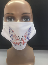 Load image into Gallery viewer, Rhinestone Blinged Out Face Mask
