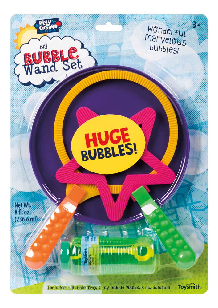 Toysmith - Playground Classics Big Bubble Wand Set