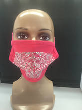 Load image into Gallery viewer, Rhinestone Bling Face Mask
