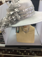Load image into Gallery viewer, Silver &amp; Sequin Hat
