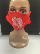 Load image into Gallery viewer, Rhinestone Blinged Out Face Mask
