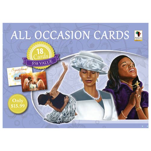 African American Expressions - All Occasion Box Cards #640